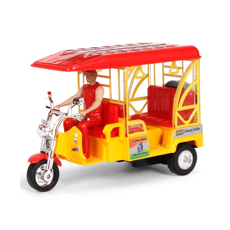 Centy Pull Back E- Rickshaw Model – Multicolor