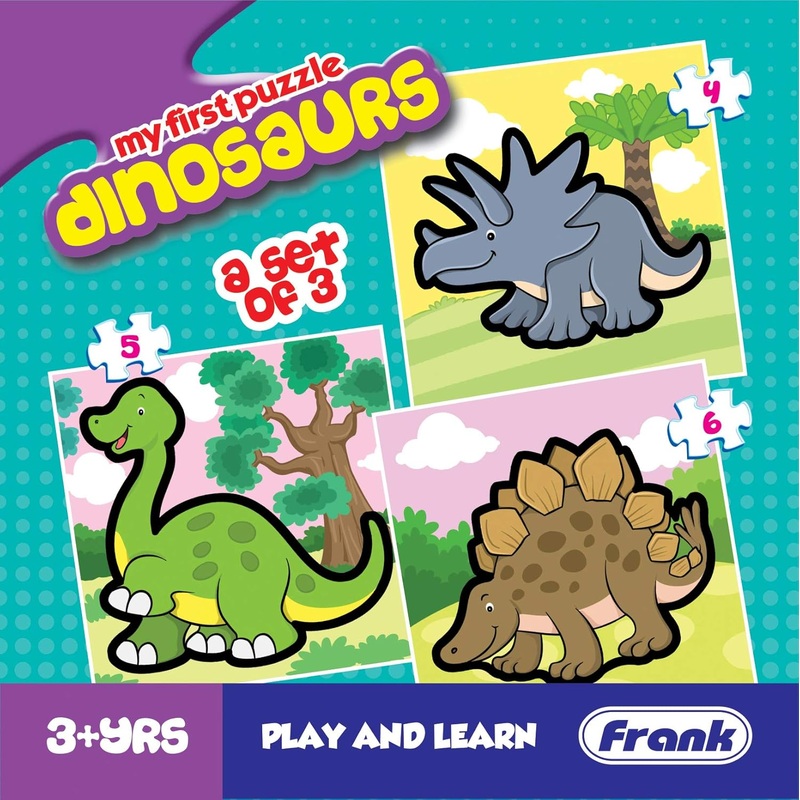 Frank Dinosaurs – A Set of 3 Jigsaw Puzzle for Kids