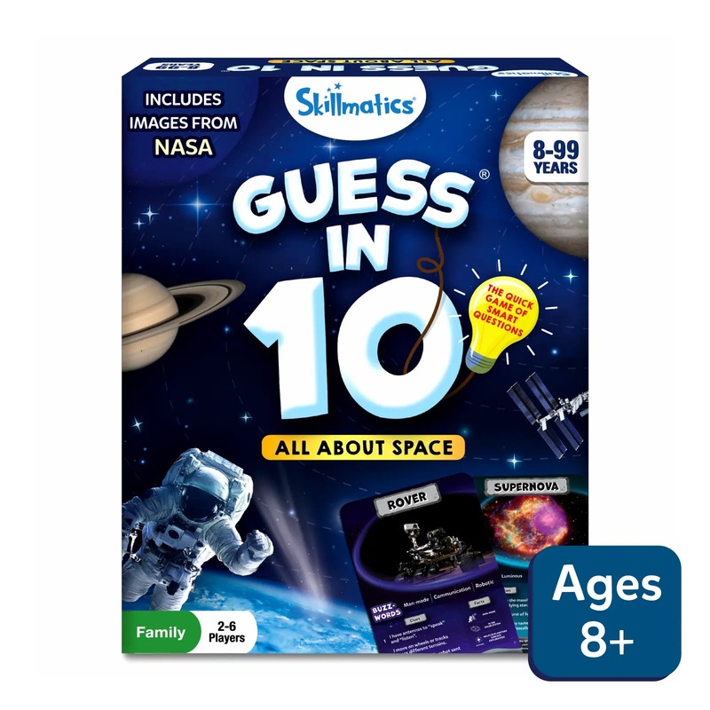 Guess in 10 : All About Space | Trivia card game (ages 8+)