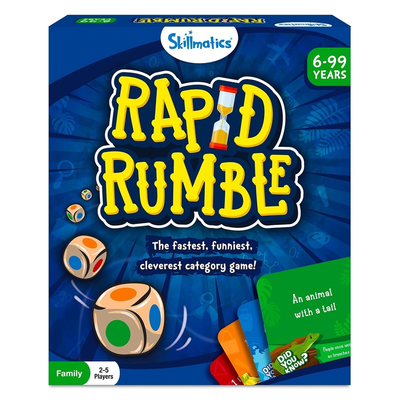 Skillmatics Board Game Rapid Rumble, Fun for Family Game Night, Educational Toy, Card Game for Kids