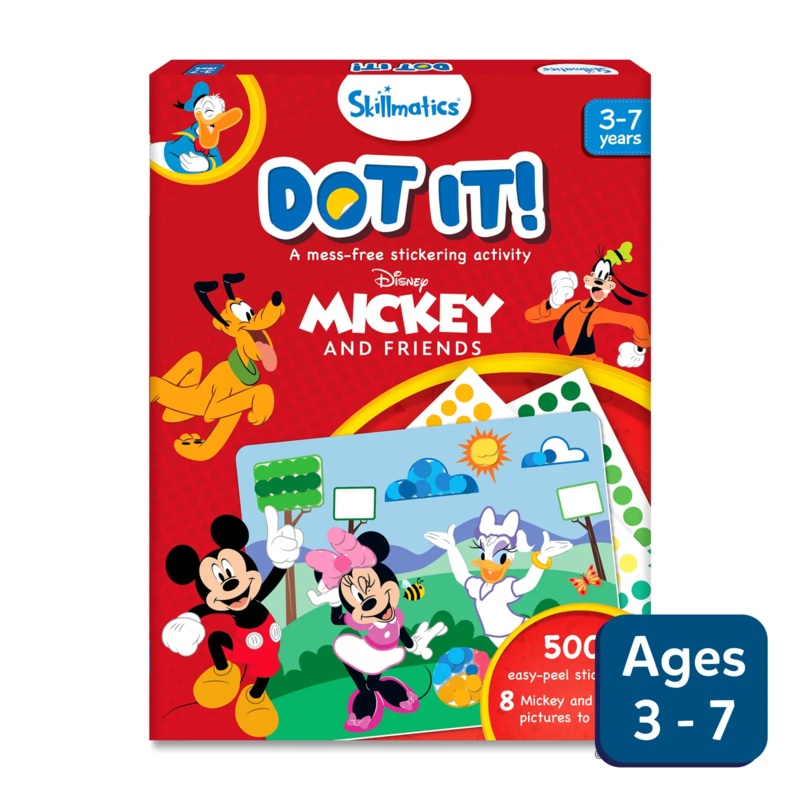 Skillmatics Dot it – Mickey And Friends | No Mess Sticker Art (ages 3-7)