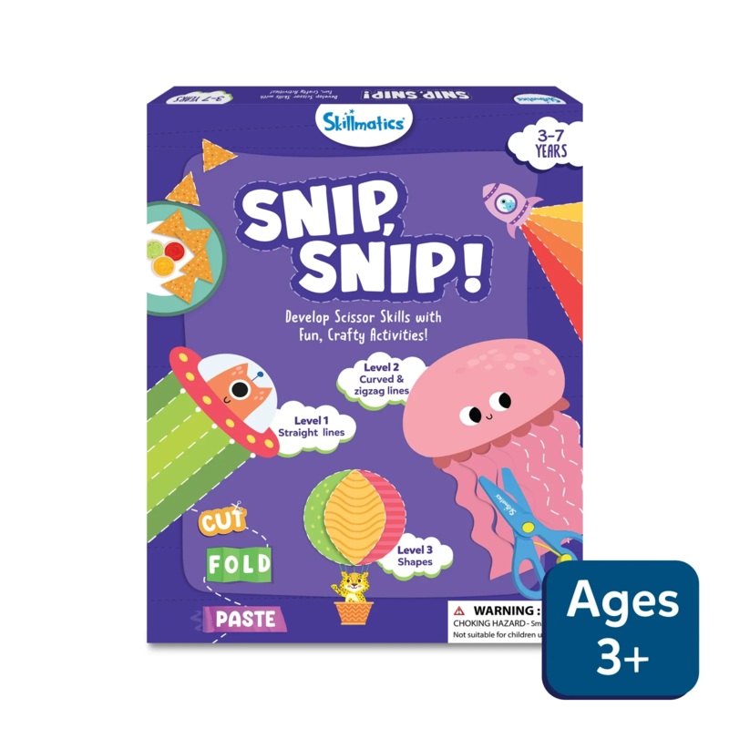 Skillmatics Snip Snip | Art & Craft Activity Kit | Multicolor