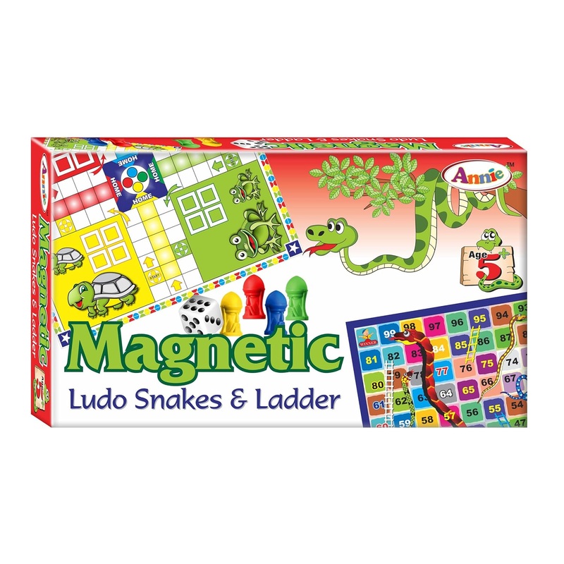 Annie Magnetic Ludo Snakes and Ladder – Multicolor
