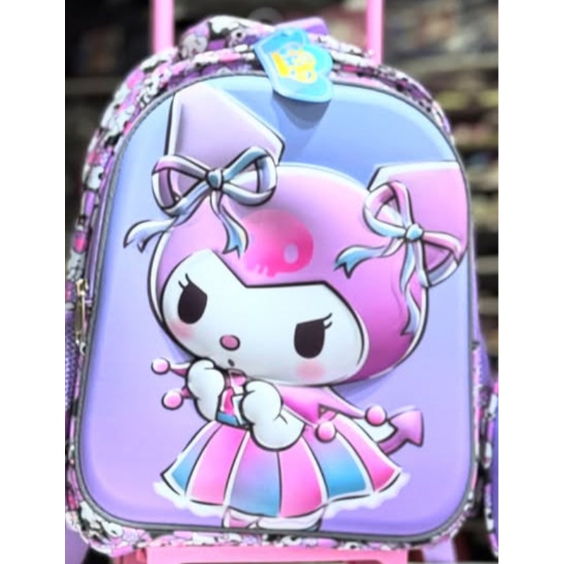 Backpack with Printed Kuromi Themed for Kids – Multicolor – Assorted