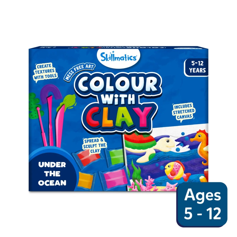 Colour with Clay – Under the Ocean | No Mess Clay Art