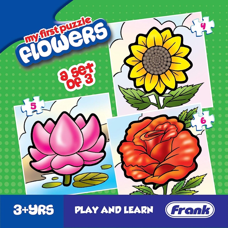 Frank My First Puzzles – Flowers – Set of 3 – Play and Learn