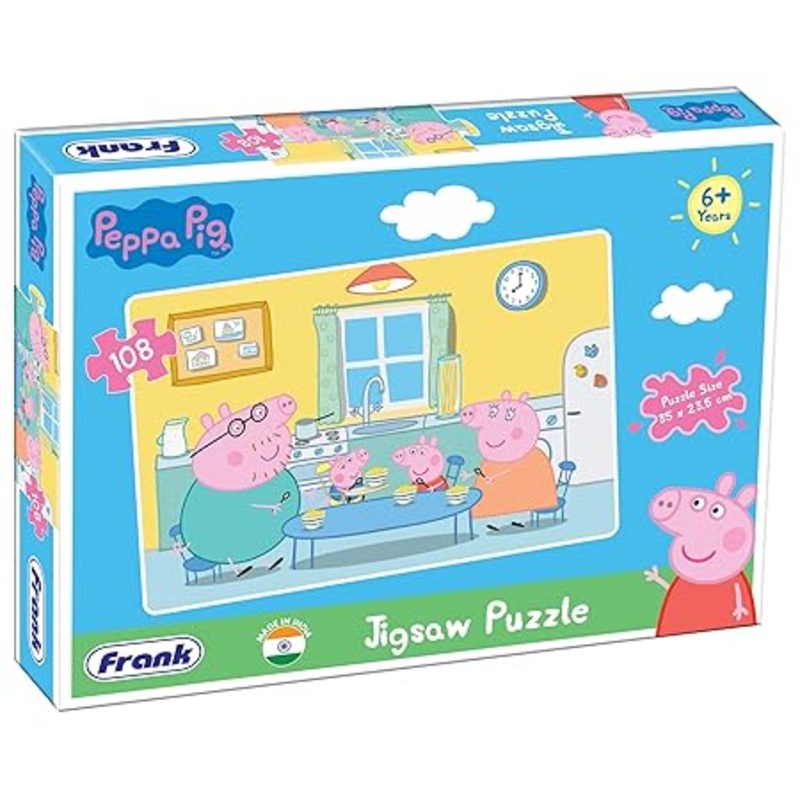 Frank Peppa Pig 108 Pieces Jigsaw Puzzle for Kids for Age 6 Years Old and Above – Fun & Challenging Brain Booster Games