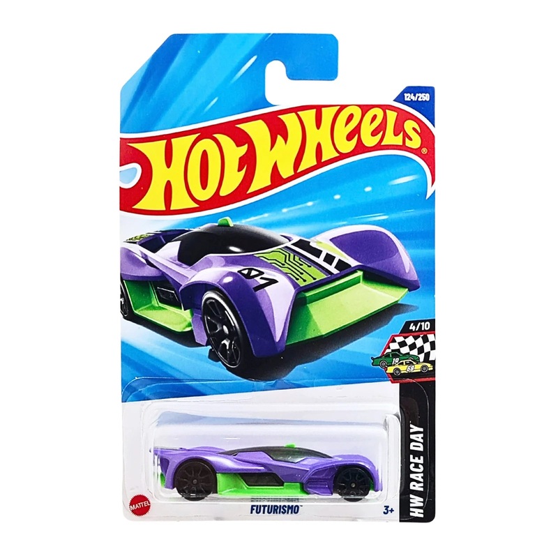 Hot Wheels Mainline – K Case 2025 | L Case 2025 – Futurismo – HW Race Day – Long Card