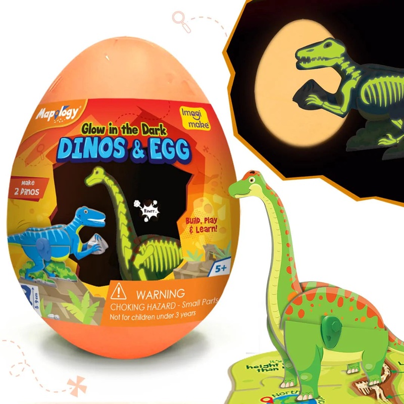 Imagi Make Dino & Egg – Orange – Multicolor
