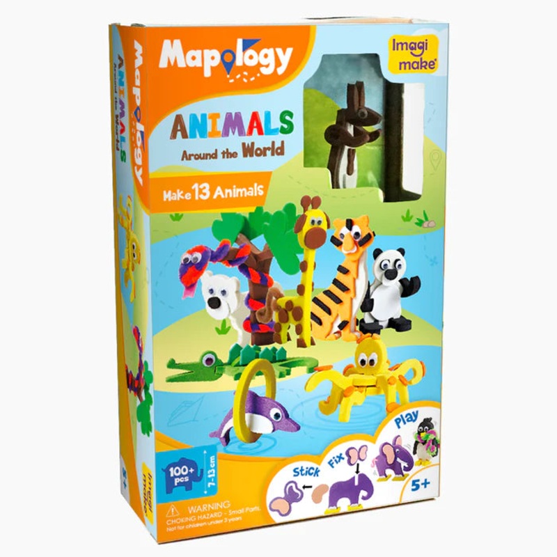 Imagi Make Mapology : Animals Around The World – Multicolor