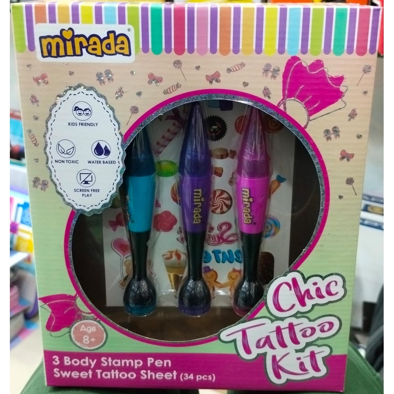Mirada Chic Tattoo Kit – Create Style & Design – Multicolor