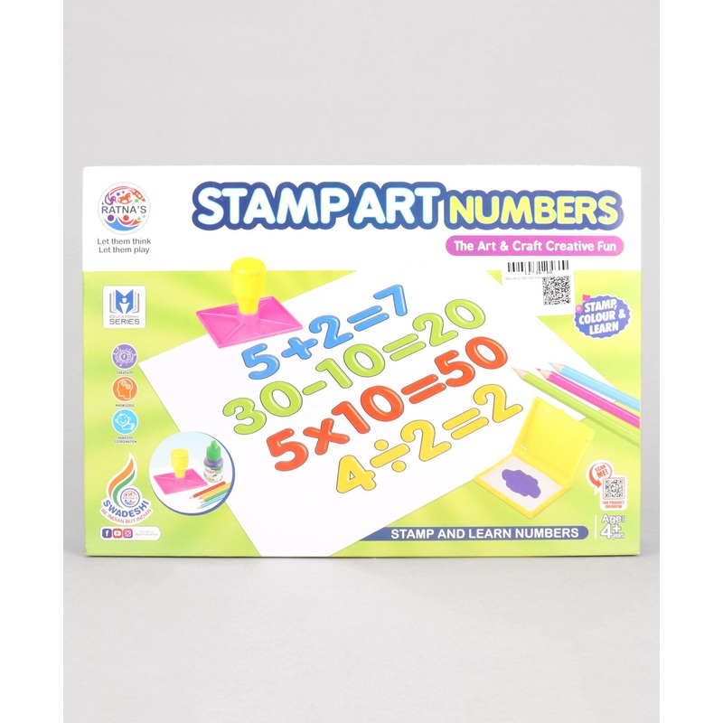 Ratnas Stamp Art Numbers – Multicolor