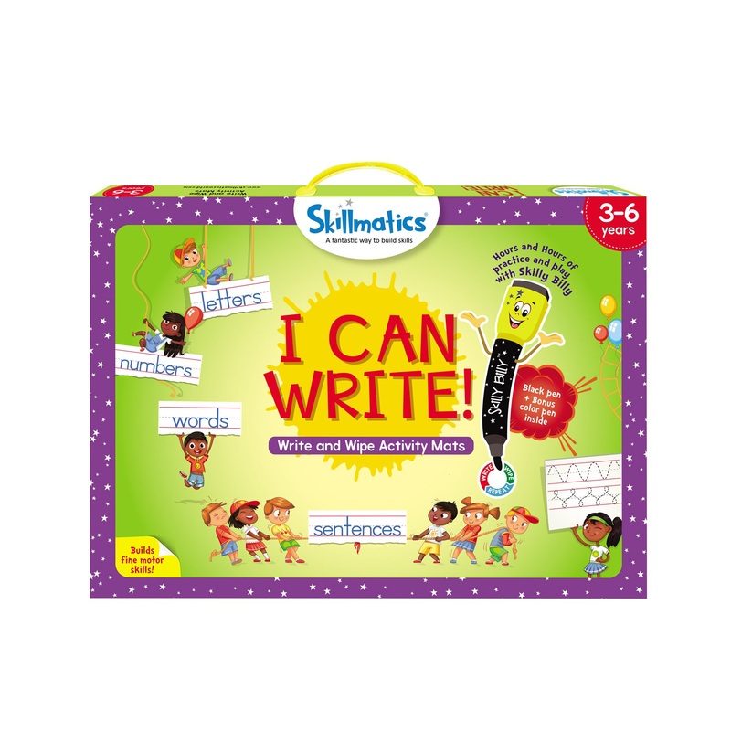 Skillmatics Educational Game – I Can Write Activity Mats – Multicolor