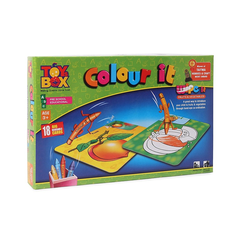 Toysbox Colour It Fruits and Vegetables – Multicolor