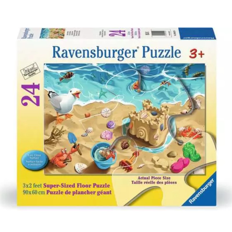 24 pc Fun At The Beach Floor Puzzle