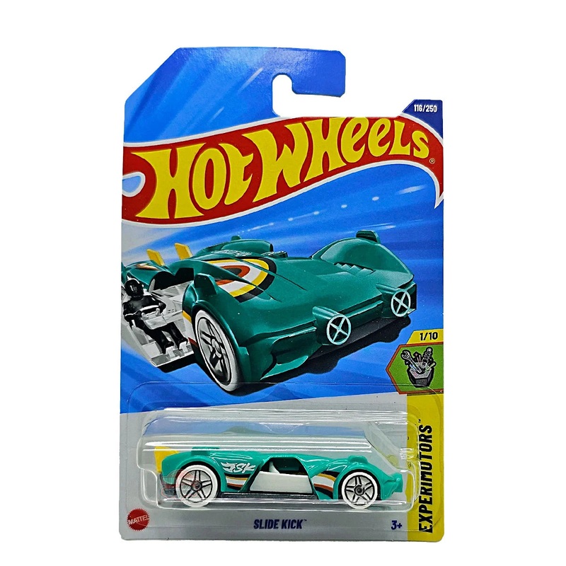 Hot Wheels Mainline – L Case 2025 – Slide Kick – HW Experimotors – Long Card