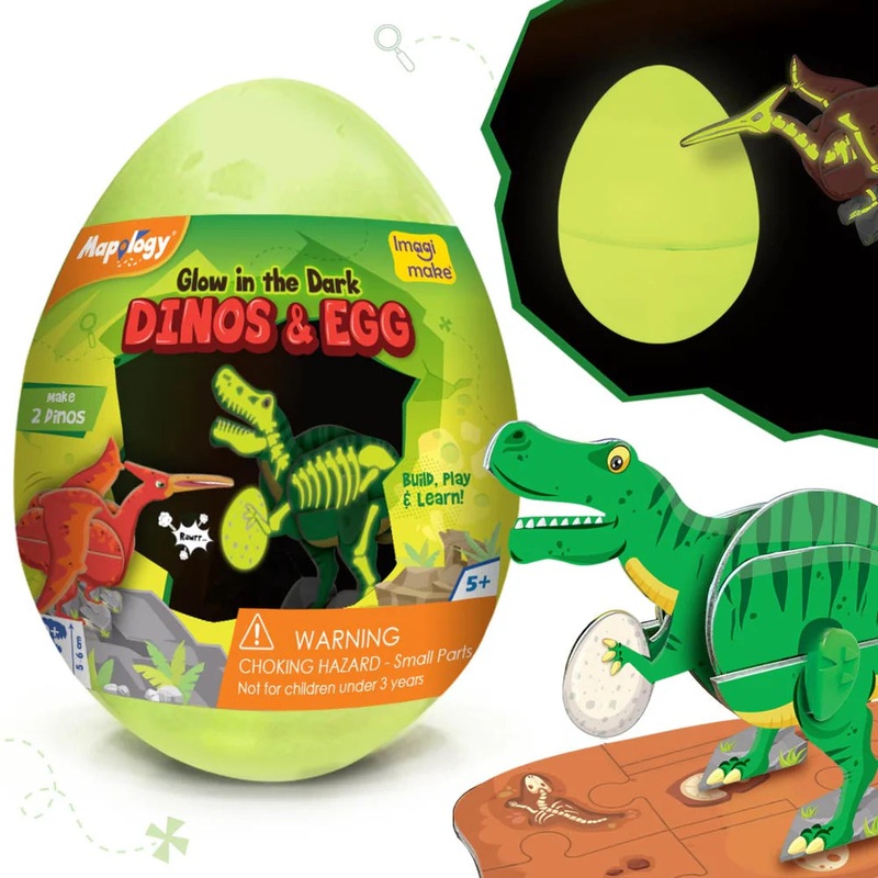 Imagi Make Dino & Egg – Green – Multicolor