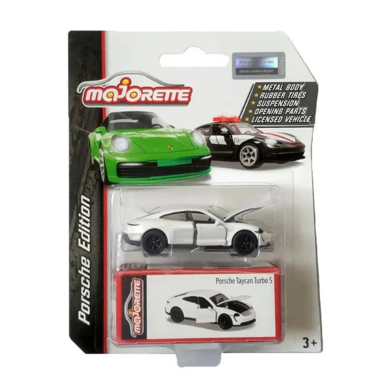 Majorette – Porsche Taycan Turbo S – White – Porsche Edition