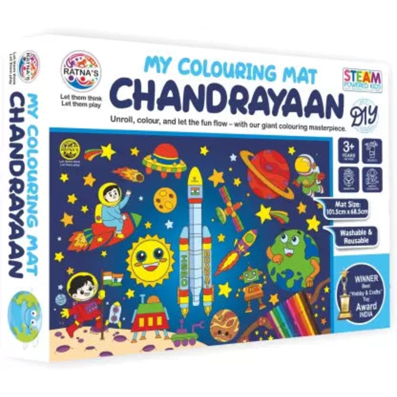 Ratnas My Colouring Mat Chandrayaan – Paint Your Space With Imagination