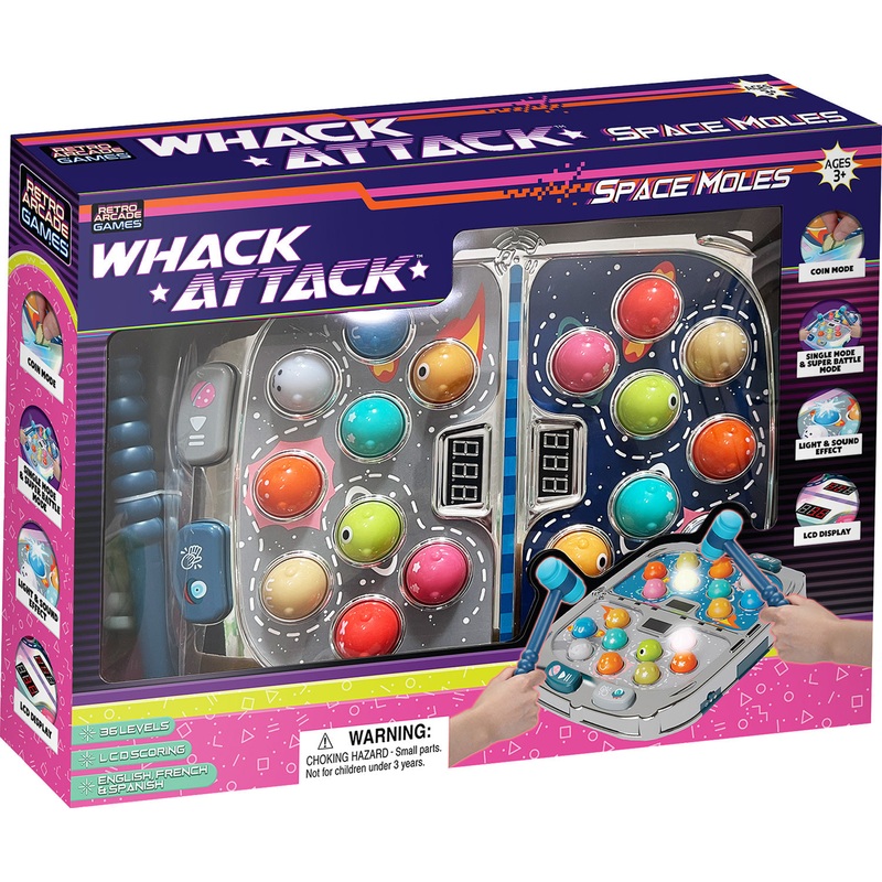 Whack Attack Space Moles Game