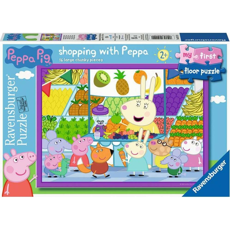 16 pc Shopping with Peppa Floor Puzzle