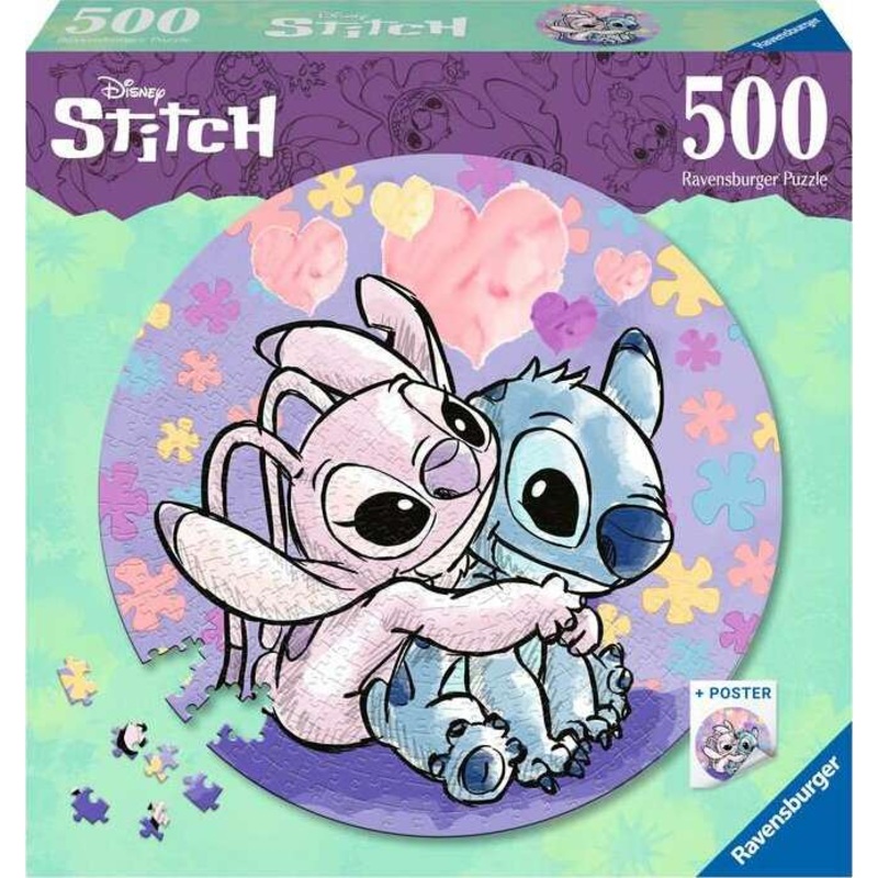 500 pc Stitch Round Puzzle