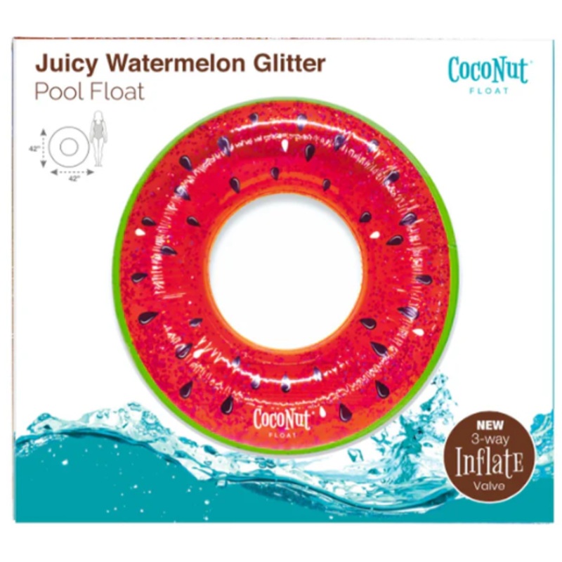 Juicy Watermelon Glitter Pool Float
