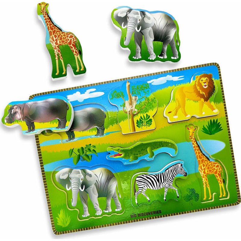 Safari Animals Wooden Puzzle