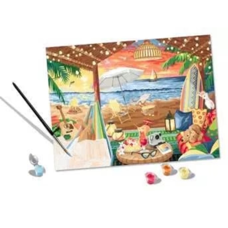 CreArt Painting by Number Cozy Cabana