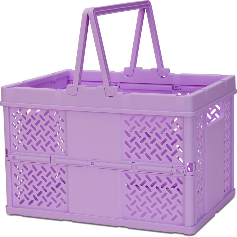 Large Lavender Foldable Crate