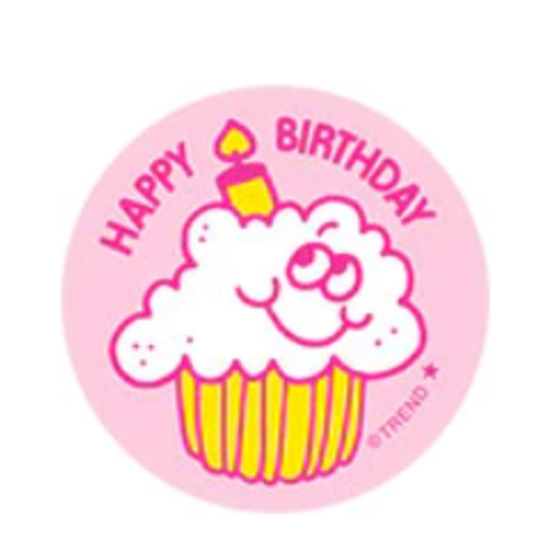 Scratch ‘n Sniff Happy Birthday Whipped Cream Stickers