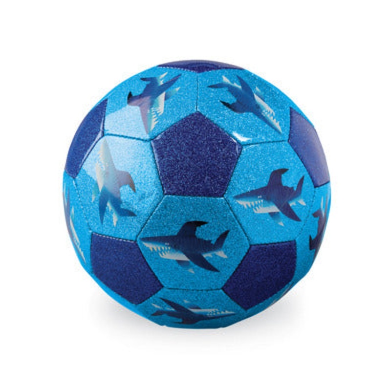 Size 3 Glitter Shark City Soccer Ball