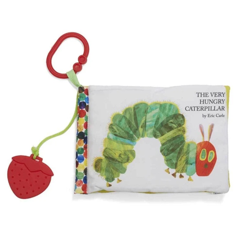 The Very Hungry Caterpillar Soft Book with Strawberry Teether