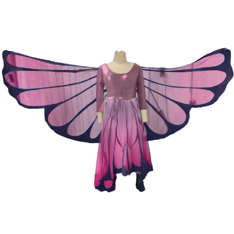 Butterfly Twirl Dress with Wings