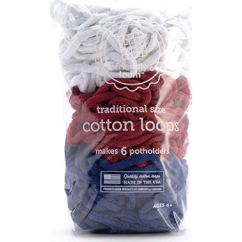 Friendly Loom Potholder 4th of July Lotta Loops Traditional Refill