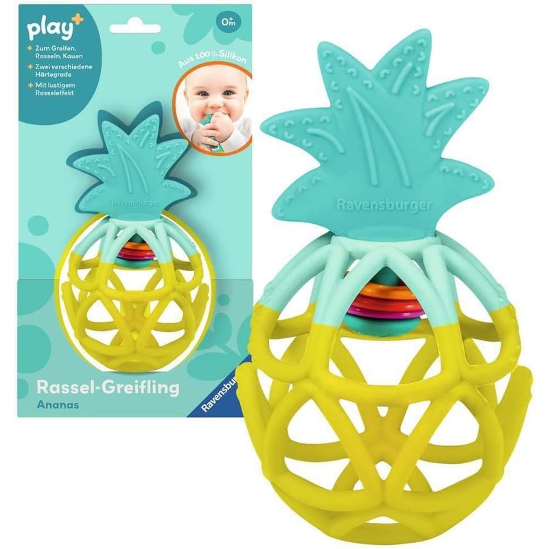Play+ Pineapple Rattle Teether