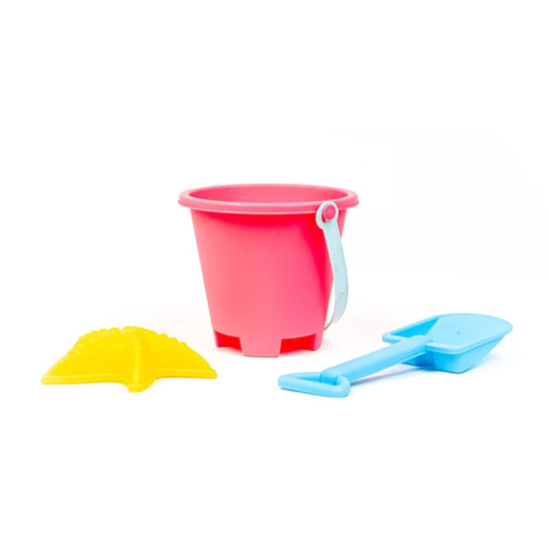 3pc Pink Sand Bucket Set