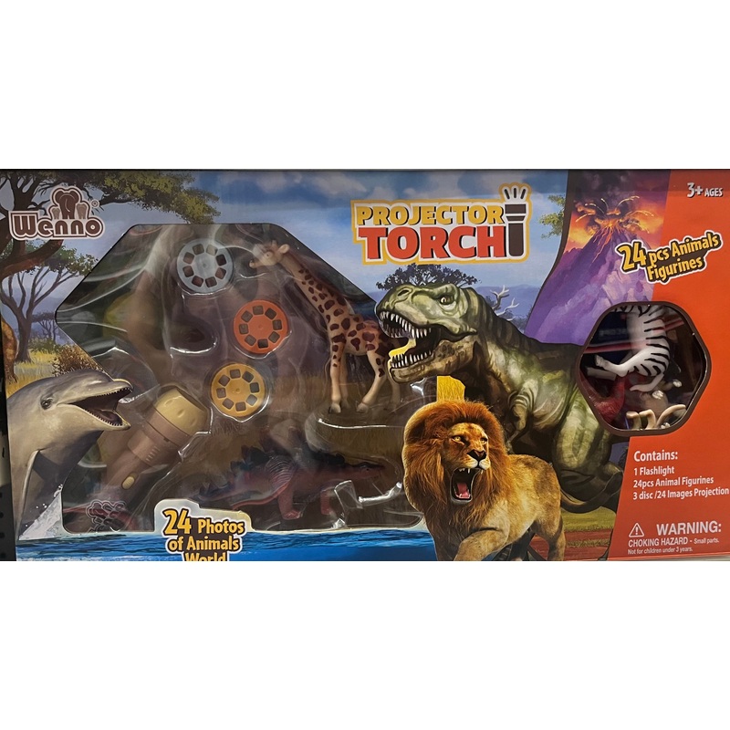 Animal Figures and Projector 28 pc