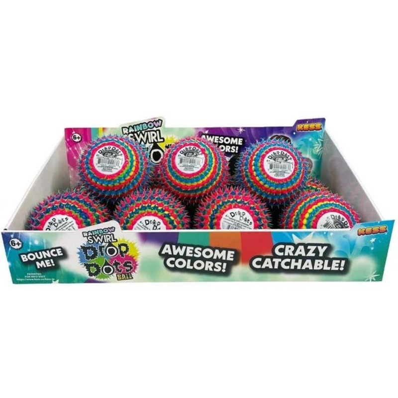 Drop Dot Rainbow Swirl Ball