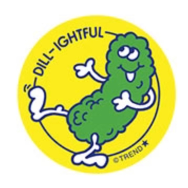 Scratch ‘n Sniff Dill Ightful Pickle Stickers