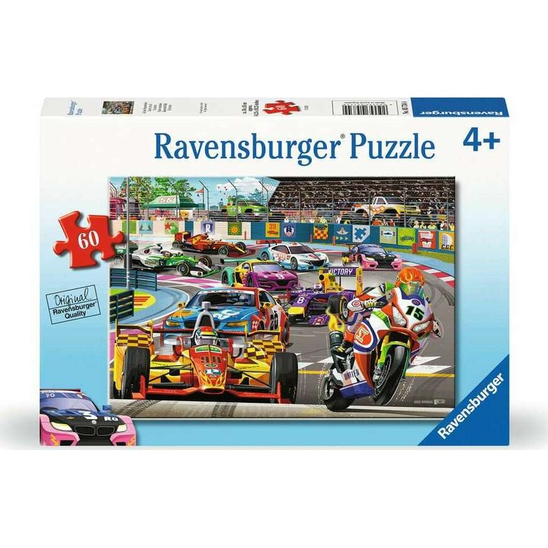 60 pc Racetrack Rally Puzzle