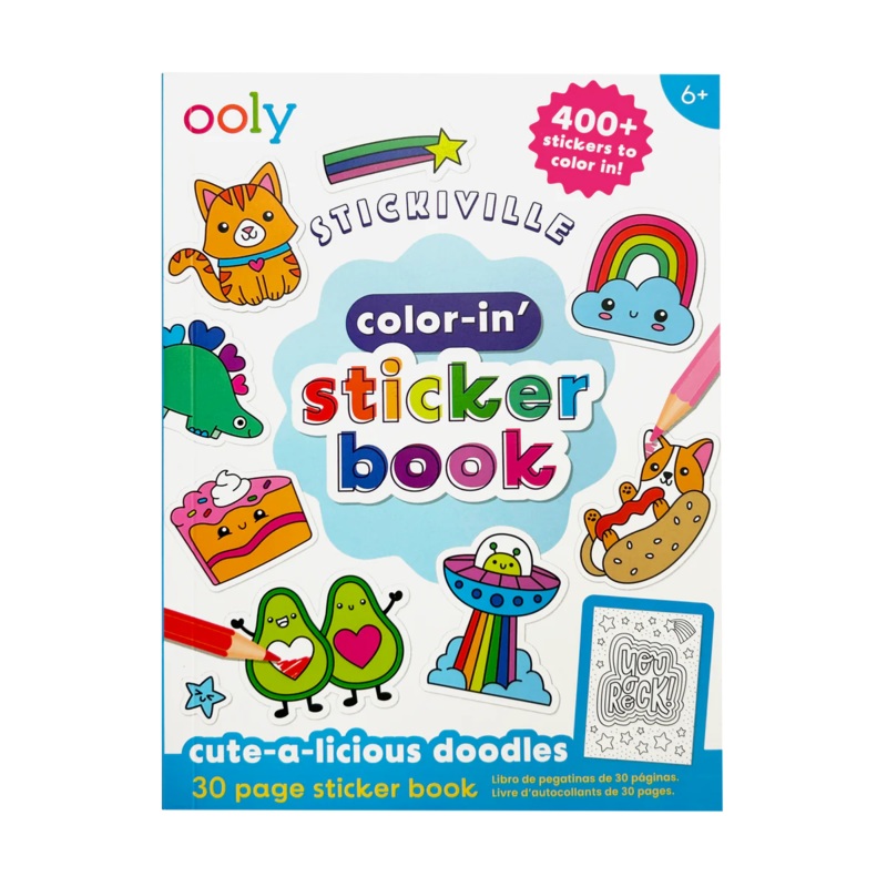 Color-in Sticker Book