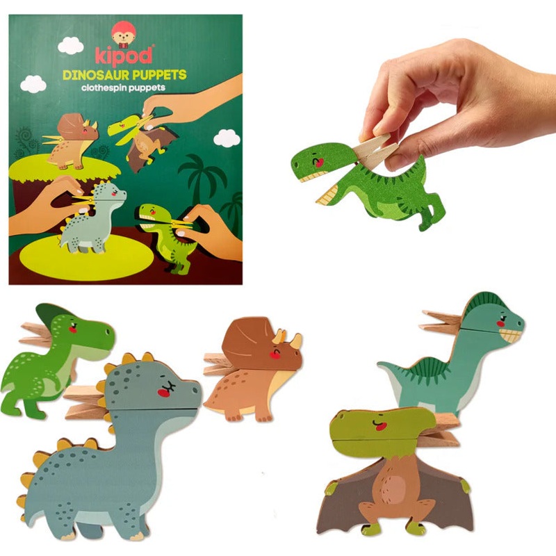 Dinosaur Clothespin Puppets