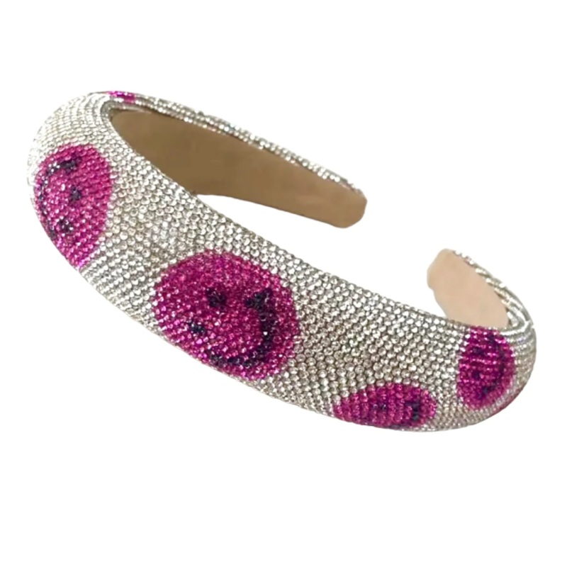 Smiley Crystal Headband