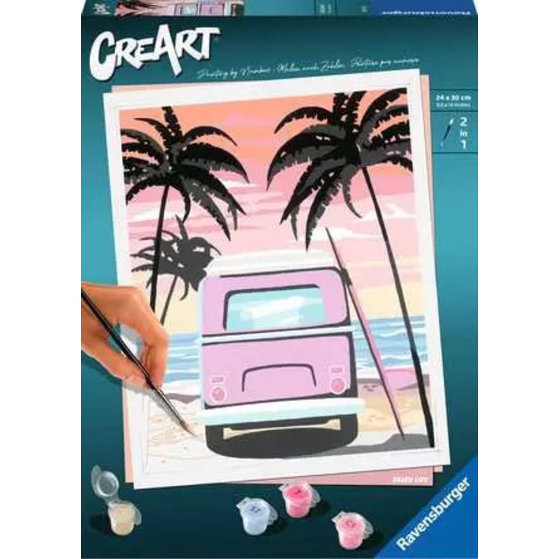 CreArt Painting by Numbers Beach Life
