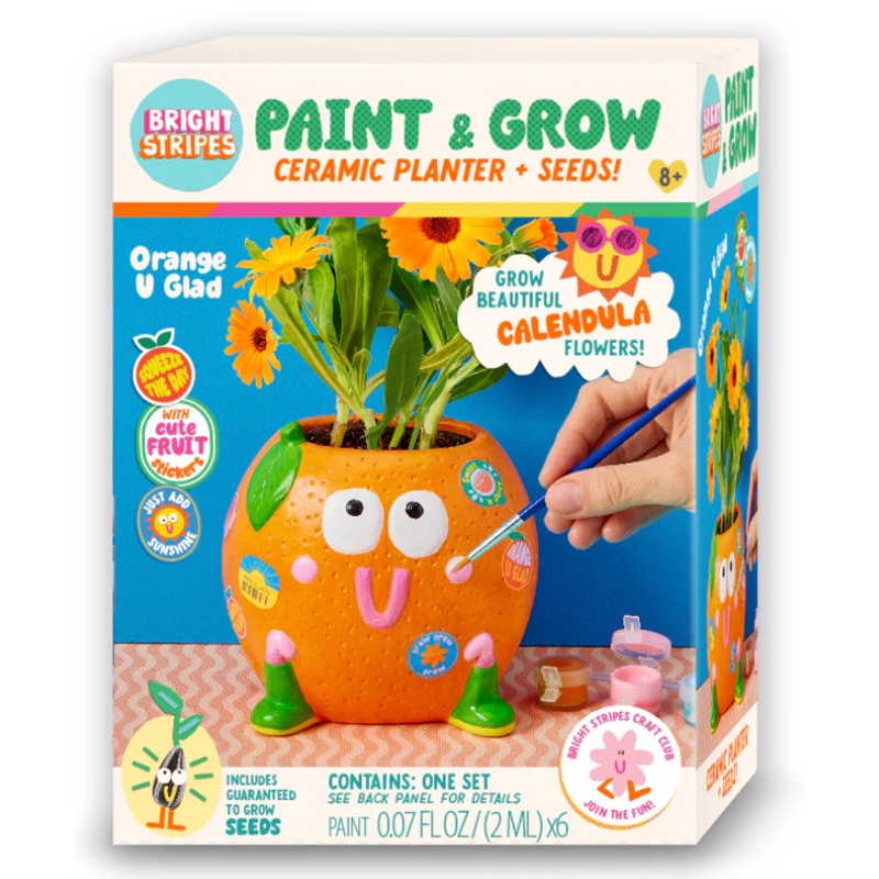 Paint & Grow Orange U Glad with Calendula Flower seeds