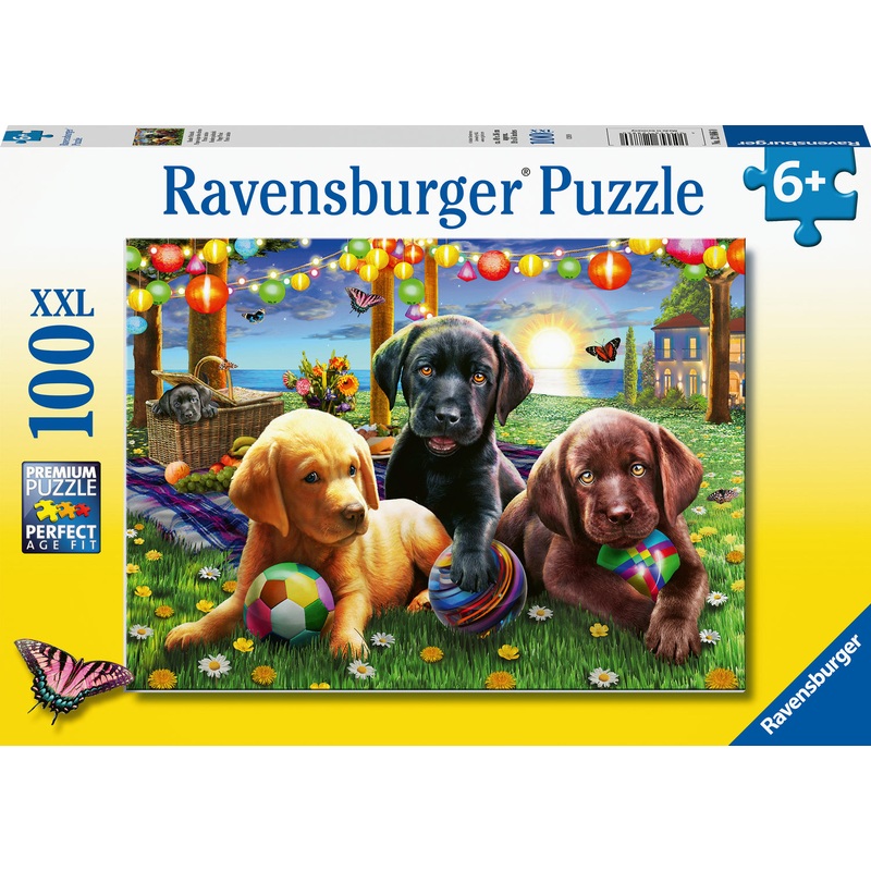 100 pc Puppy Picnic Puzzle