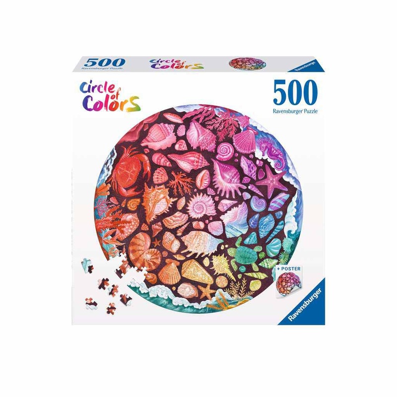 500 pc Seashells Round Puzzle