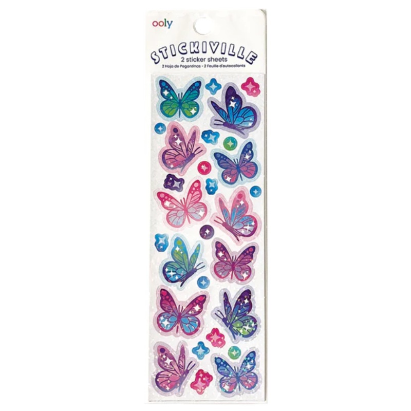 Glittery Butterfly Stickers