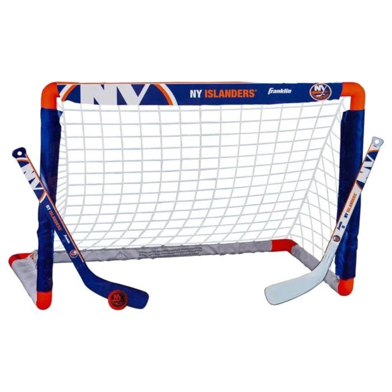 NHL NY Islanders Mini Hockey Goal, Stick, & Ball Set
